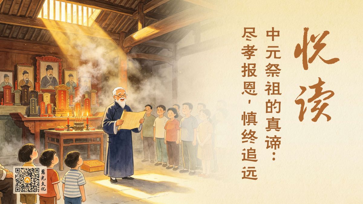 中元祭祖的真谛：尽孝报恩，慎终追远