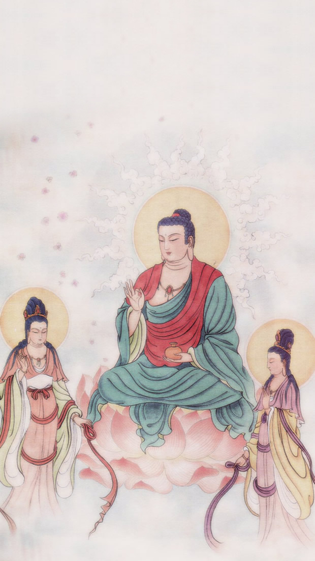 文殊菩萨圣诞配图 (4)——寶藏佛為菩薩授記圖